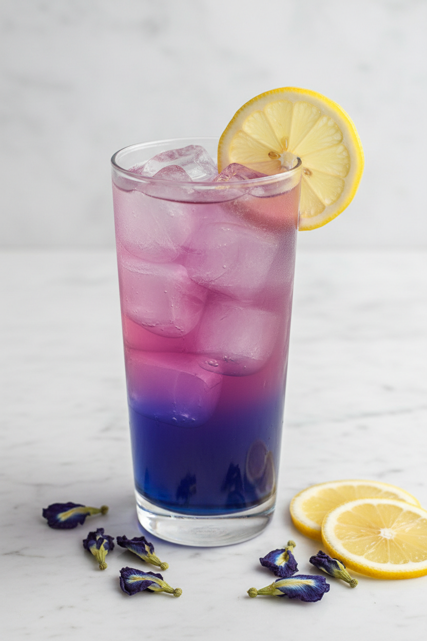 Color-Changing Butterfly Pea Lemonade